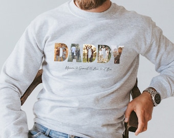 Fathers Day Sweatshirt, Dad Photo Sweatshirt, Custom Dad Sweatshirt, Father Photo Sweatshirt, Fathers Day Gift, Father Gift, Gift For Dad