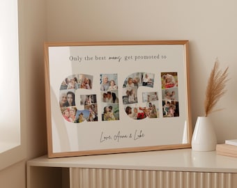 Gigi Photo Collage Canva Template, Personalized Gift For Grandma, Mothers Day Gift from Grandkids, Birthday Present from Grandchildren