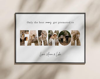 Custom Farmor Photo Collage Canva Template, Personalized Gift for Grandma from Grandkids, DIY Mothers Day Present from Grandchildren