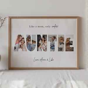 Anpassad Canva-mall för fotokollage till faster, födelsedagspresent till faster från systerdotter eller brorson, julklapp till syster från Niblings