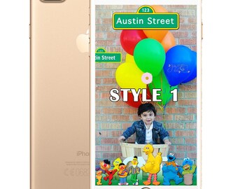 Sesame Street SnapChat Geo-filter for birthdays and parties!