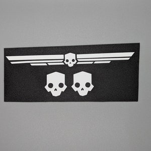 Helldivers Cosplay Armor Vinyl Sticker Decal - Chest & Helm Combo