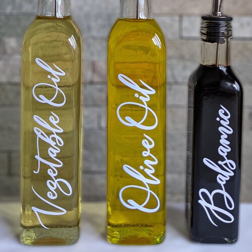 Personalised Olive Oil Bottles Storage Jars Cookware Etsy UK