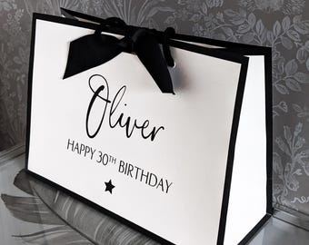 Personalised Birthday Gift Bag: Luxury Anniversary Present