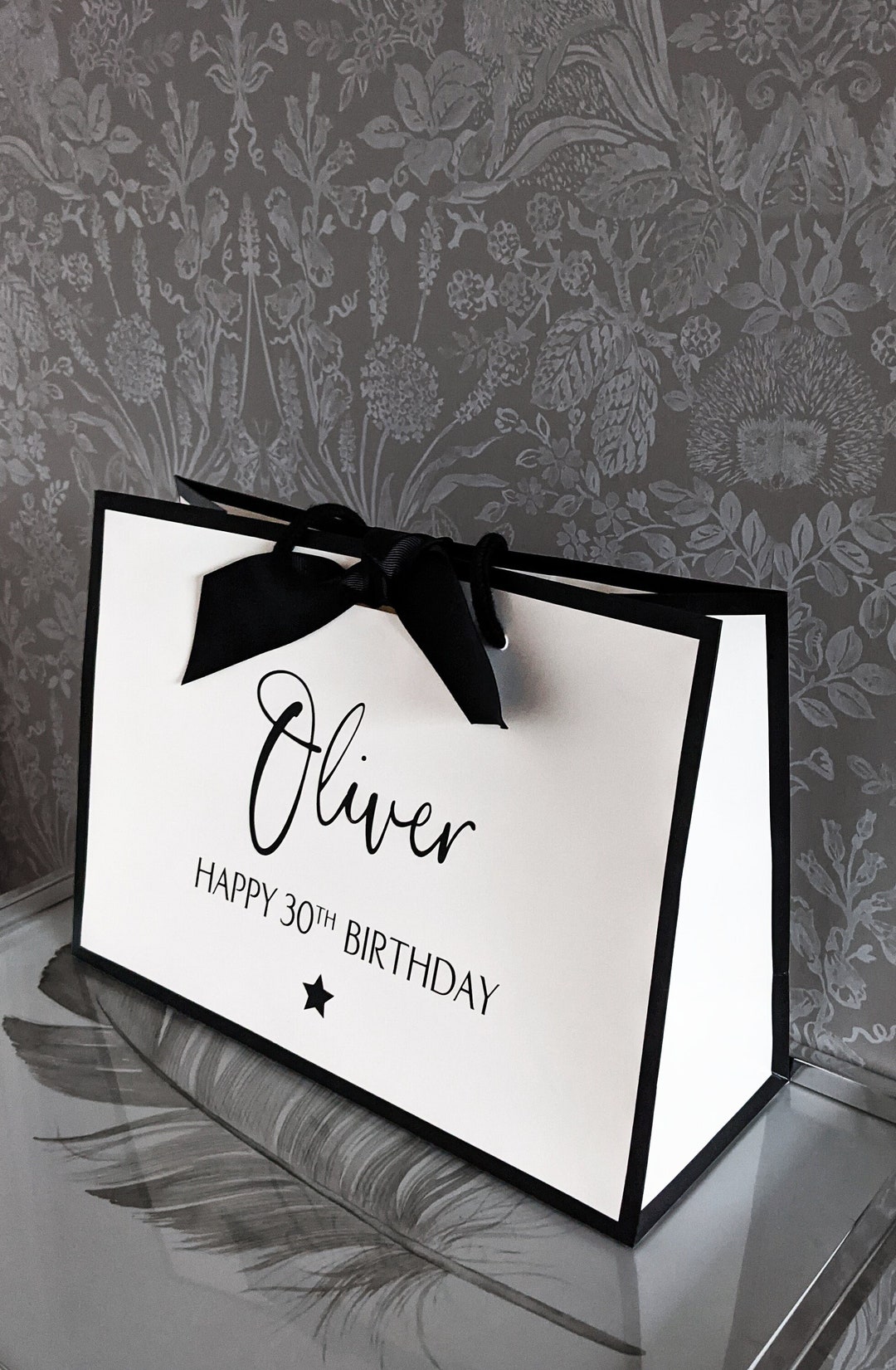 1 sac cadeau carton sachet fantaisie joyeux anniversaire happy birthaday