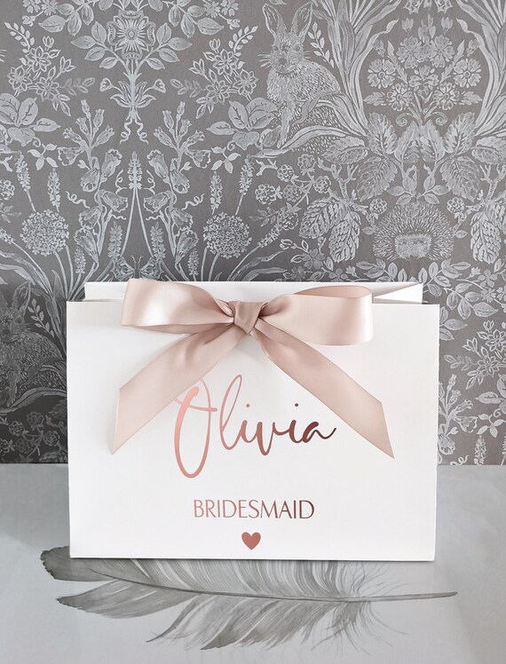 Bridesmaid Gift Bag Personalised Gift Bag Bridesmaid Gifts Etsy UK