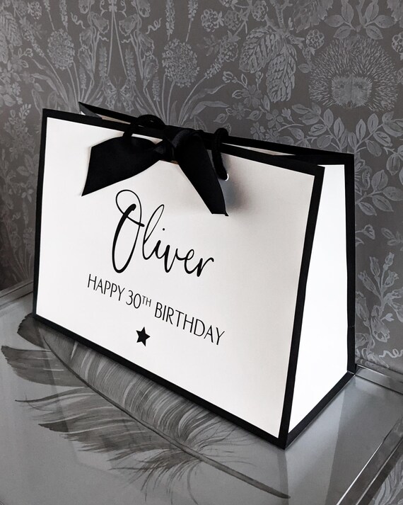 Personalised Birthday Gift Bag: Luxury Anniversary Present