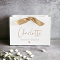 Personalised Gold Gift Bag: Luxury Wedding Party Gift