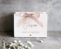Personalised Birthday Gift Bag: Luxury Keepsake, Rose Gold