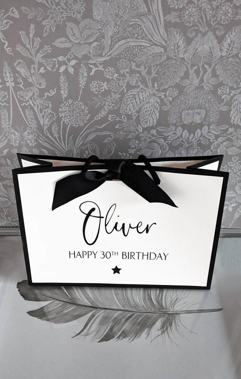 Birthday Gift Bag Personalised Gift Bag Luxury Gift Bag Etsy UK