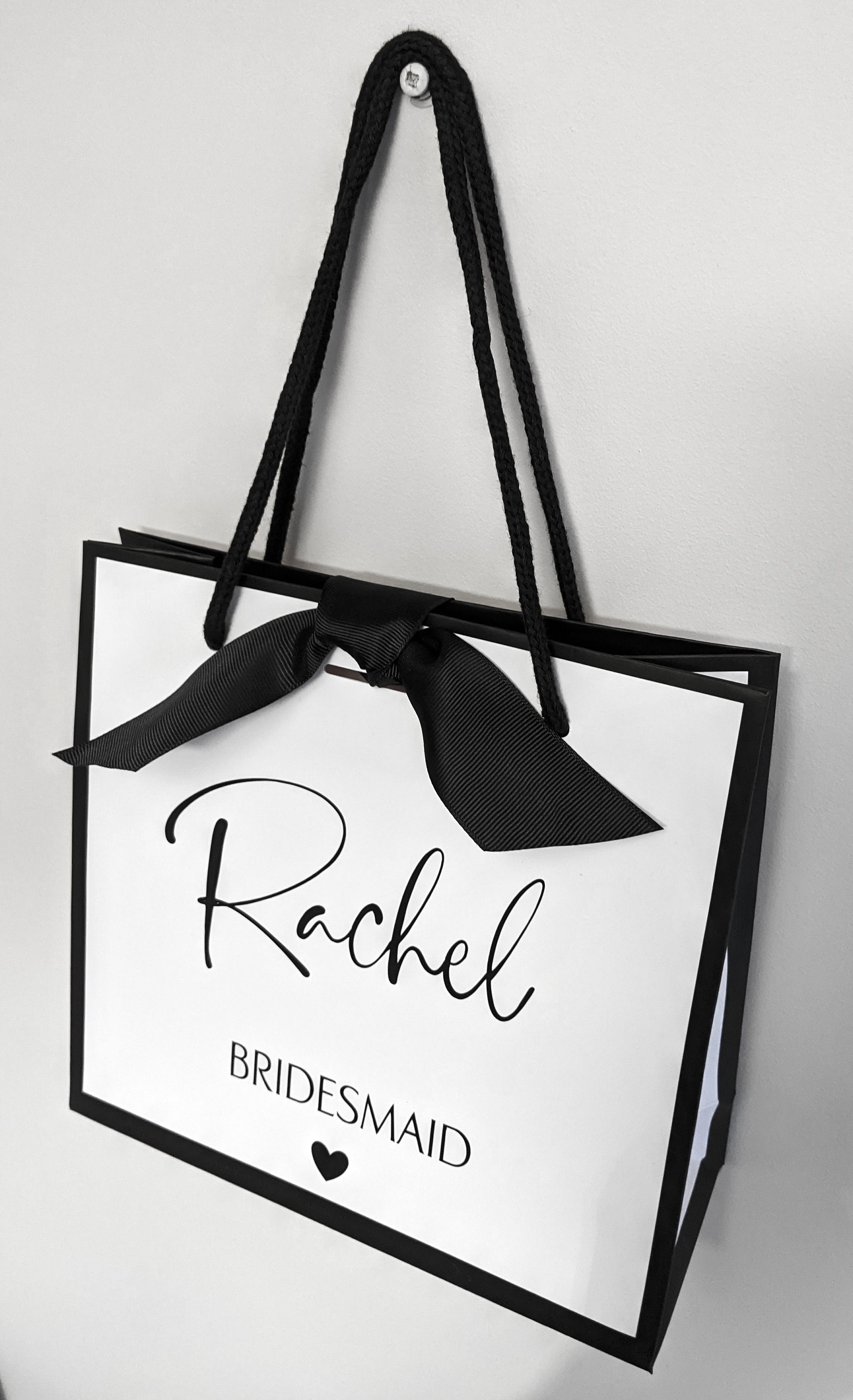 Bridesmaid Gift bag Personalised Wedding Gift Bag Luxury Etsy