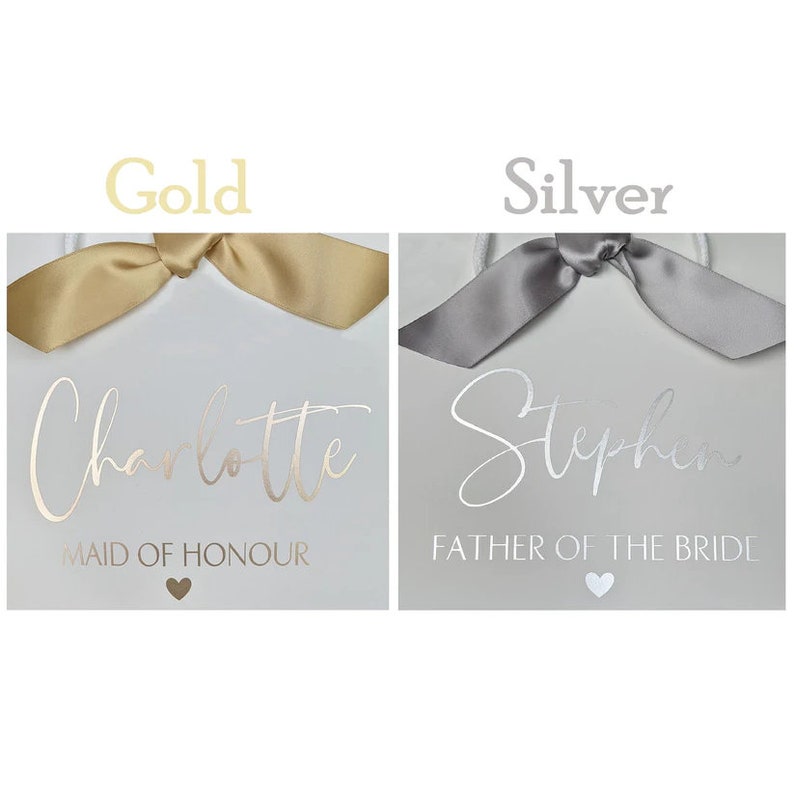 Personalised Gold Gift Bag: Luxury Bridesmaid Proposal Gift Bild 9