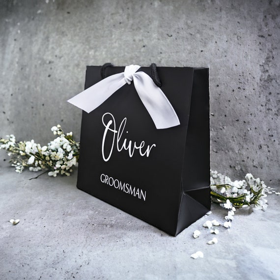 Birthday Gift Bag Personalised Gift Bag Black Luxury Gift Bag Birthday Gift Idea Anniversary Gifts Birthday Box Etsy UK