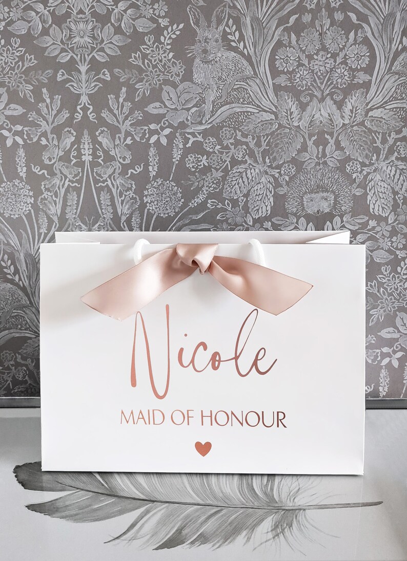 Bridesmaid Gift Bag Personalised Gift Bag Bridesmaid Gifts Etsy UK