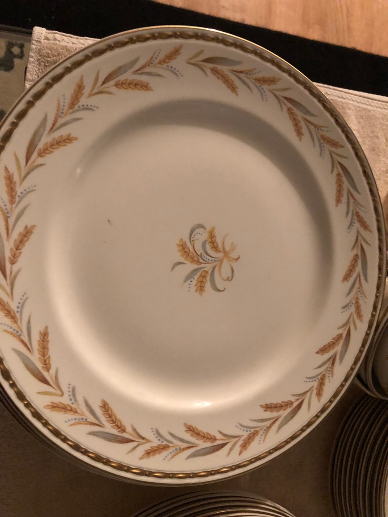 Homer Laughlin Wheat Pattern Eggshell China Set Etsy