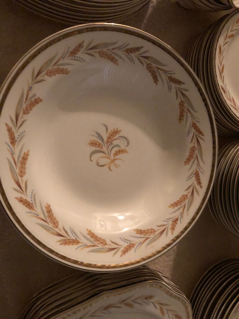 Homer Laughlin Wheat Pattern Eggshell China Set Etsy