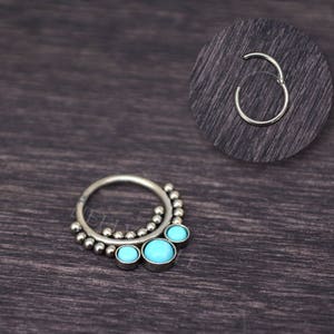 Surgical Steel Septum Ring 14g - Septum jewelry, daith piercing jewelry