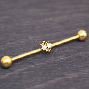 Surgical Steel Industrial Barbell - Scaffold Jewelry
