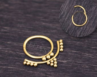 Septum Jewelry - Surgical steel daith piercing earring, septum piercing