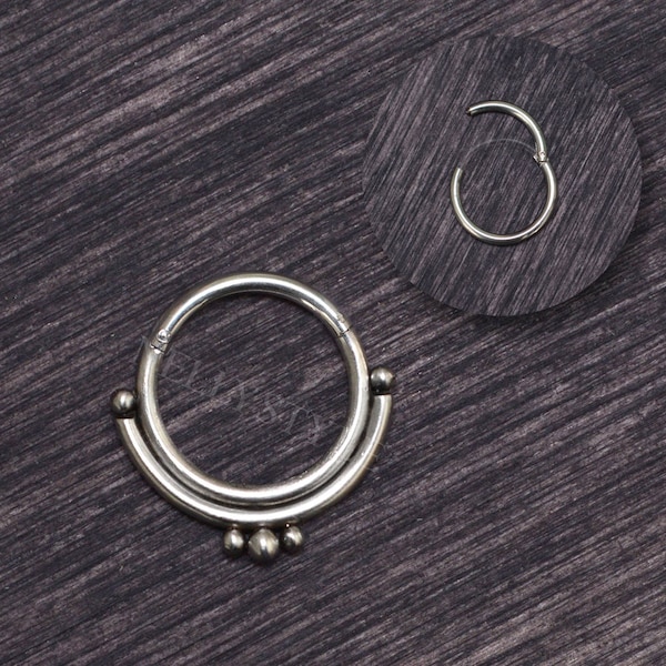 Surgical Steel Septum Jewelry 16g - Septum clicker, daith jewelry