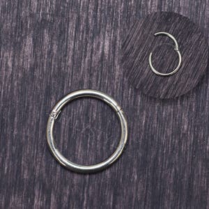Helix Earring  - Cartilage earring hoop, rook piercing, tragus jewelry, surgical steel clicker
