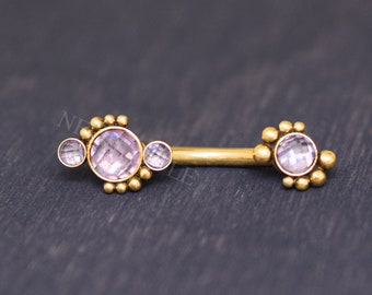 Belly Button Ring - 316L surgical steel belly barbell, navel ring short