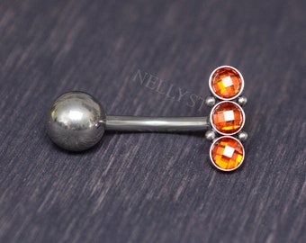 Belly Ring - Surgical steel belly jewelry, navel ring short