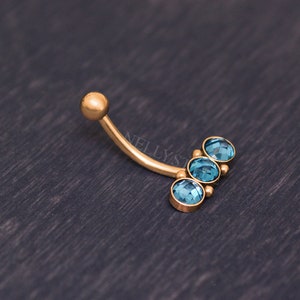 Surgical Steel Eyebrow Curved Barbell - Externally threaded rook barbell, cartilage piercing
