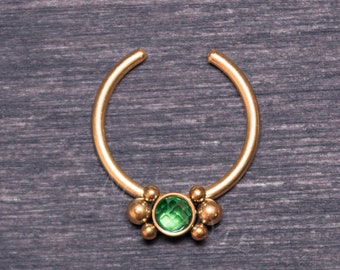 Septum Ring Fake Surgical Steel - Fake Nose Piercing, Tribal Septum Jewelry