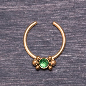 Septum Ring Fake Surgical Steel - Fake Nose Piercing, Tribal Septum Jewelry