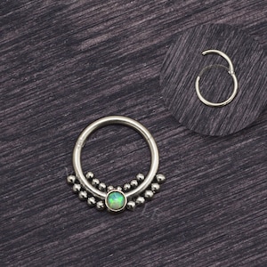 Septum Nose Ring - Implant Grade Titanium Septum Hoop, Daith Ring