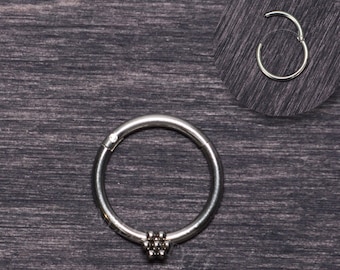 Septum Nose Ring - Surgical Steel Septum Hoop, Daith Ring