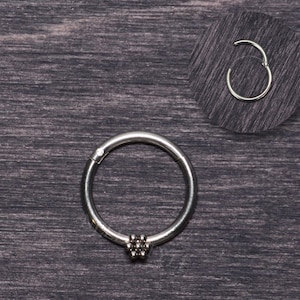 Septum Nose Ring - Surgical Steel Septum Hoop, Daith Ring