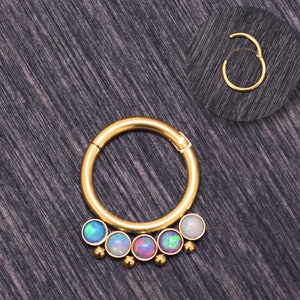 Surgical Steel Septum Ring 14g - Septum Jewelry, Daith Piercing Jewelry