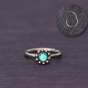 Surgical Steel Tragus Hoop Earring - Cartilage Earring, Helix Hoop, Rook Ring, Conch Clicker