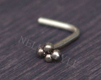 SALE - Surgical Steel Nose Ring Stud - nose stud, nose piercing jewelry