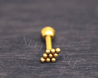 Tragus Earring Surgical Steel - Forward helix stud, conch barbell stud, cartilage piercing