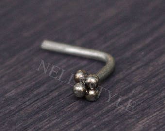SALE - Nose Ring Stud - nose stud, surgical steel nose piercing, nose jewelry