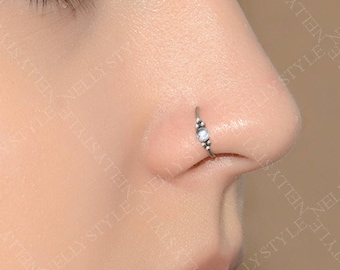Nose Ring Hoop - Titanium Nose Piercing