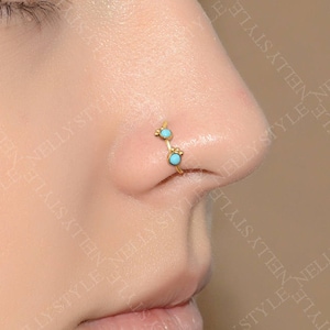 Anellino Naso OUFER Acciaio Chirurgico 316L - 20G, 7mm, Design A Cerniera, Per Piercing - Foto 12