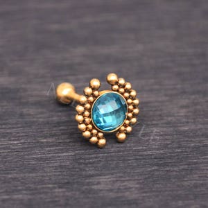 Helix Earring Surgical Steel - Cartilage stud, tragus jewelry, conch piercing barbell