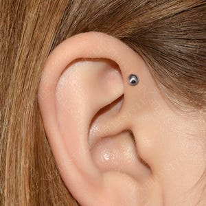 SALE - Helix Earring Surgical Steel - Cartilage stud, tragus jewelry, conch piercing barbell