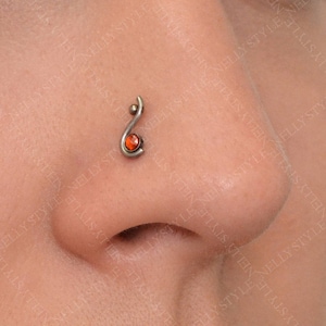 Amber nose stud deals