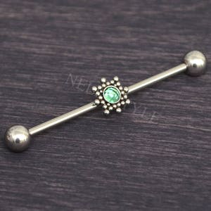 Surgical Steel Industrial Barbell - Scaffold Jewelry