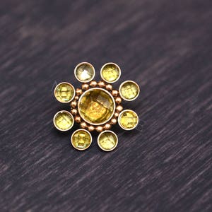 Stainless Steel Nose Stud with CZ stone - nose piercing jewelry