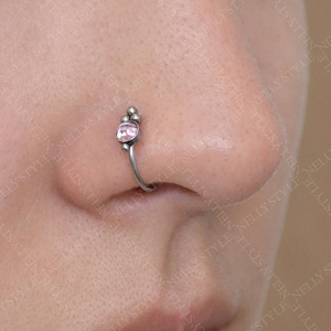 Cerchio per anello al naso - piercing al naso in acciaio chirurgico