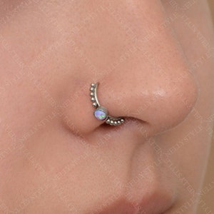 Nose Hoop Ring 20g - Titanium Nose Piercing