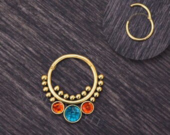 Surgical Steel Septum Jewelry 16g - Septum clicker, daith jewelry