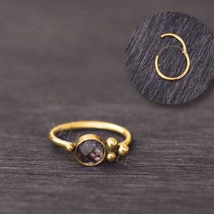 Pendiente de cartílago CZ - Aro de pendiente Tragus, joyería de torre, aro de acero quirúrgico, clicker para hélice