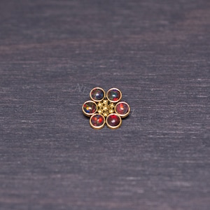 Internally Threaded Dermal with Opal - Surgical Steel Dermal Top
